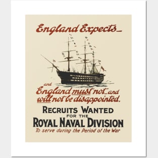 Vintage Royal Navy Recruitment Posters and Art